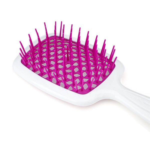 Superbrush Hollow Comb - White & Purple - Image 4
