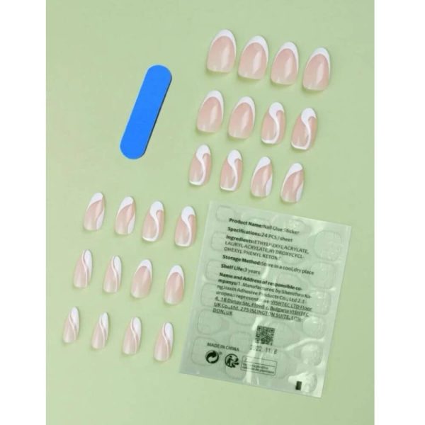 24 Pcs False Nail Natural Delicate & Comfortable - Image 3