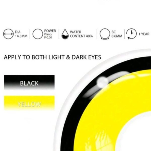 Kuwaitia Lenses Horror Yellow & Black