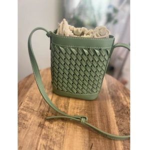 Women Hand Bag Green Color
