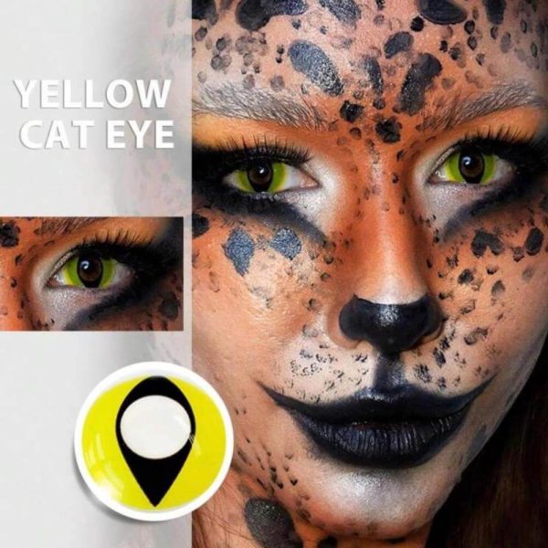Kuwaitia Lenses Horror Yellow Cat Eye - Image 2