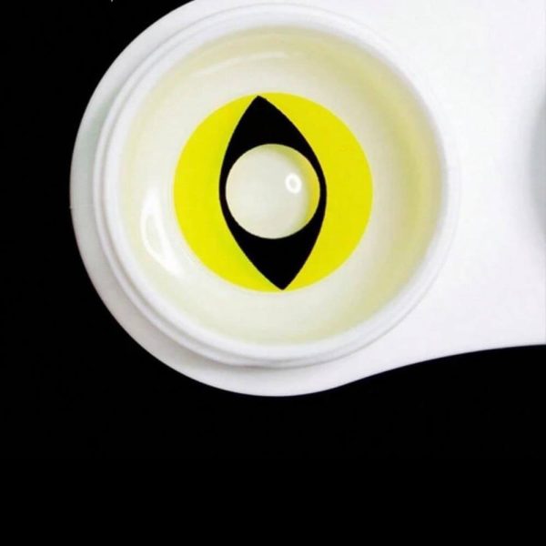 Kuwaitia Lenses Horror Yellow Cat Eye - Image 3