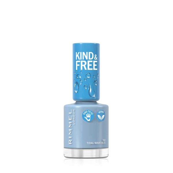 Kind & Free Nail Polish Tidal Wave Blue - Image 3