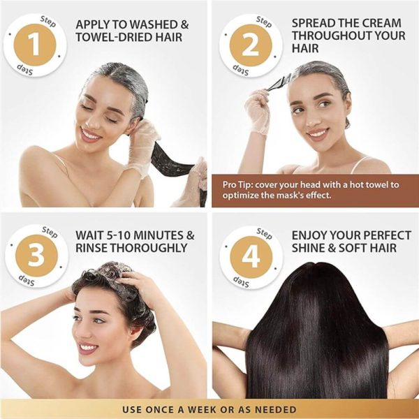 Karseell Collagen Deep Repair Conditioning Argan Oil Collagen Hair Mask 500ml - Image 6